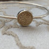 Silver Bangle with Arabic Calligraphy