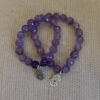 Faceted Amethyst Bracelet with Sandal Pendant